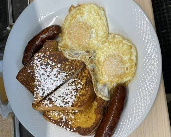 Order FRENCH TOAST DELUXE food online from Cafe Unicorn store, New Rochelle on bringmethat.com