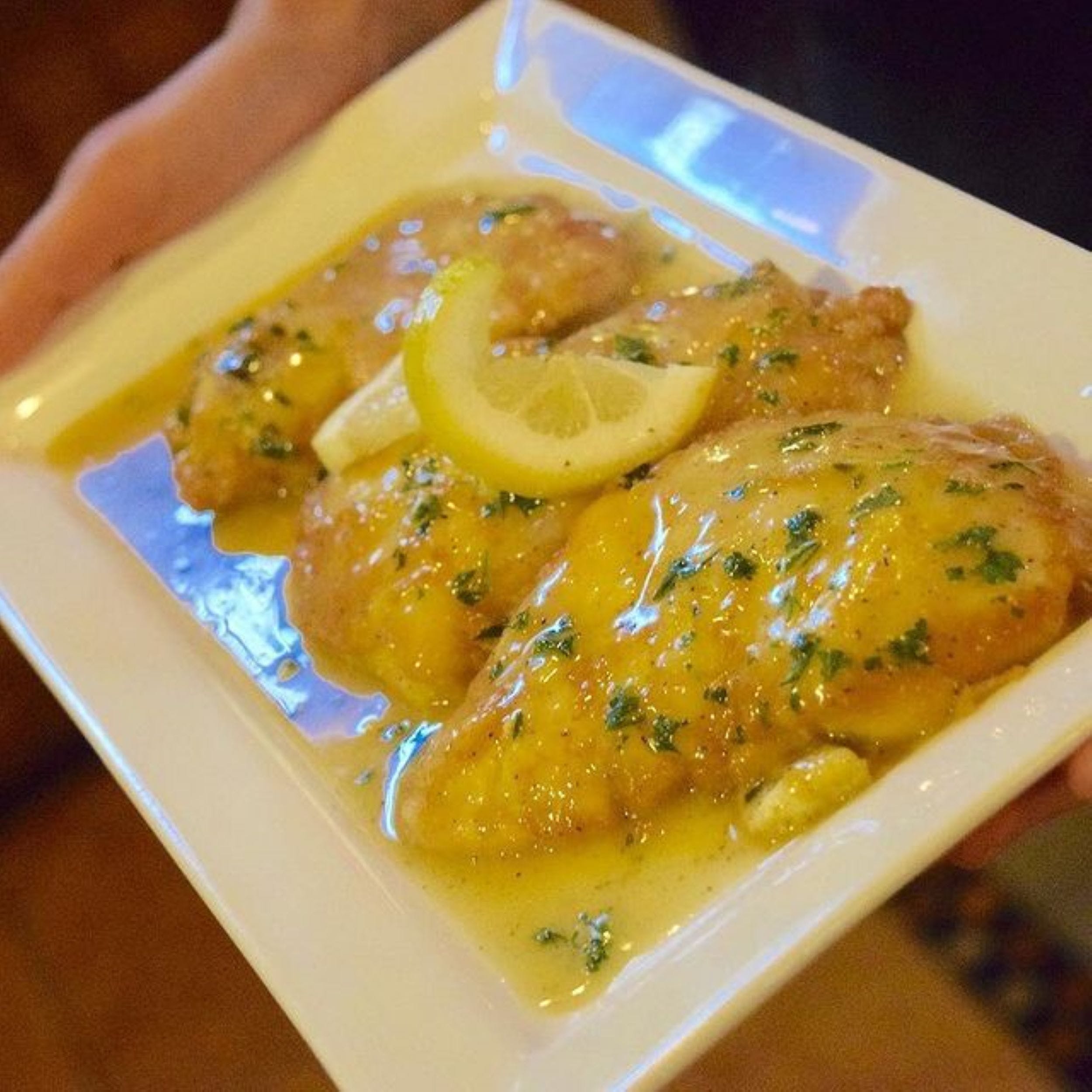 Order Chicken Francese - Entree food online from Bella Napoli Pizzeria & Italian Grill store, Durham on bringmethat.com