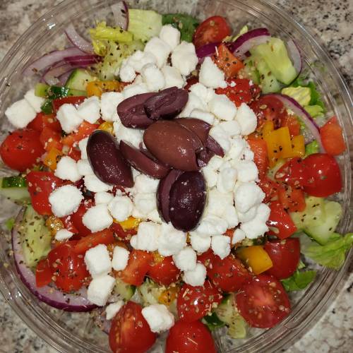 Order Greek Salad food online from Cafe Yafa store, Natick on bringmethat.com