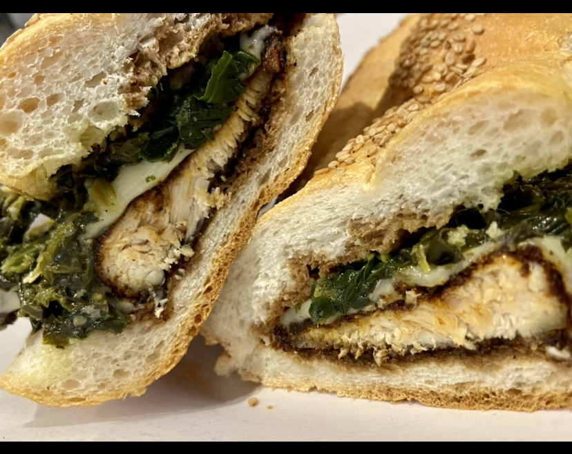 Order Blackened chicken w spinach prosciutto provolone and balsamic  food online from Mipal Deli store, Philadelphia on bringmethat.com