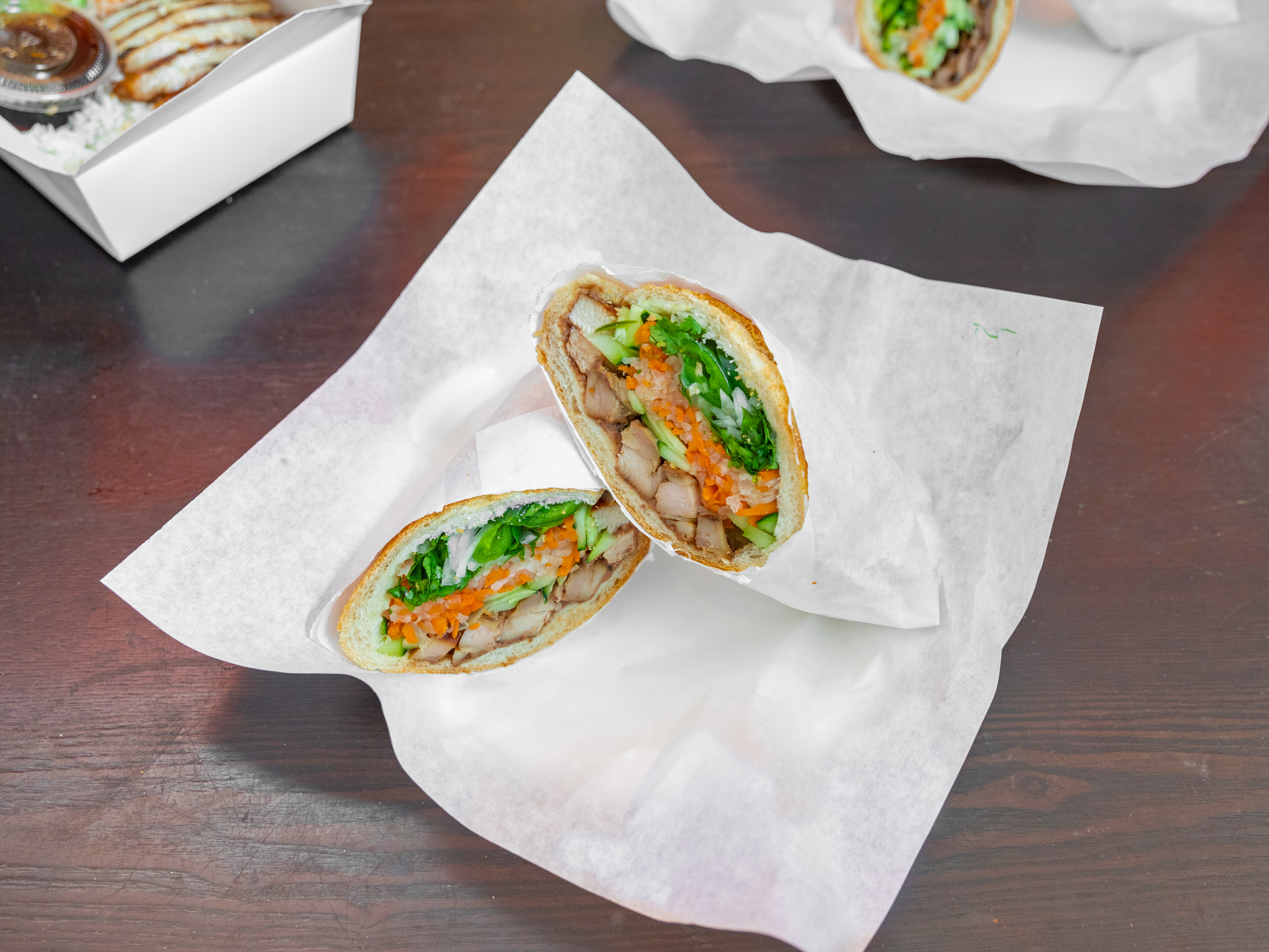Order Chicken Banh Mi Sandwich food online from Viet Ha Noodles & Grill store, Sacramento on bringmethat.com
