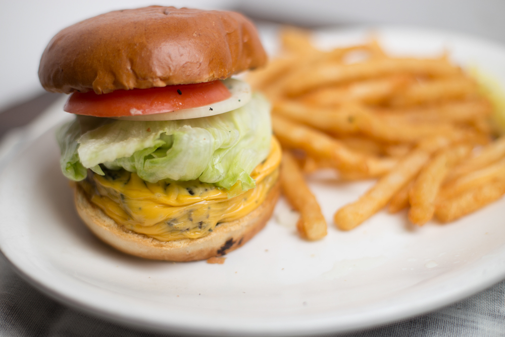 Order All American Burger food online from Salerno Pizzeria & R.Bar store, Western Springs on bringmethat.com