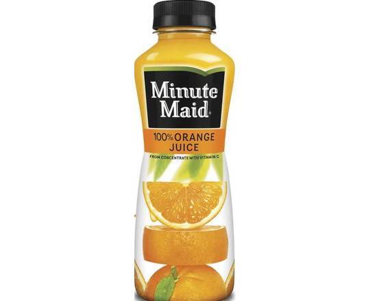 Order Minute Maid Orange Juice: 12oz food online from Little Chef Chinese Takeout @Aztec Food Hub store, San Diego on bringmethat.com