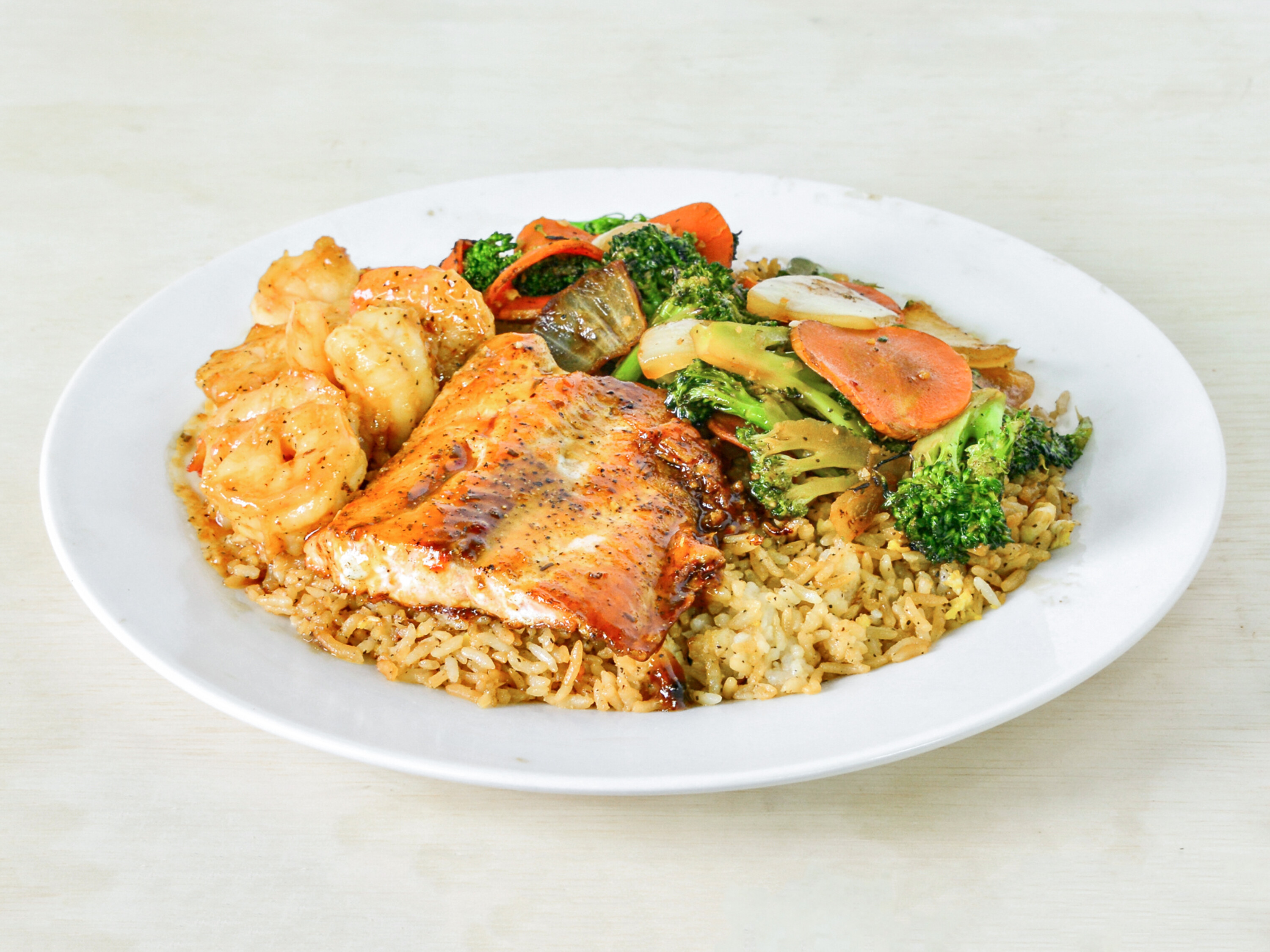 Order Double Seafood Entree food online from Hibachi Xpress store, Akron on bringmethat.com