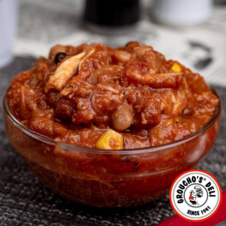 Order *Chicken Chili food online from Groucho's Deli store, Spartanburg on bringmethat.com