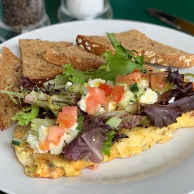 Order Greek Omelet food online from Cafe Peanut store, Jersey City on bringmethat.com