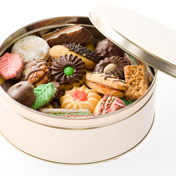 Order Gourmet Assorted Cookie Tins food online from Continental Cookies store, Hackensack on bringmethat.com