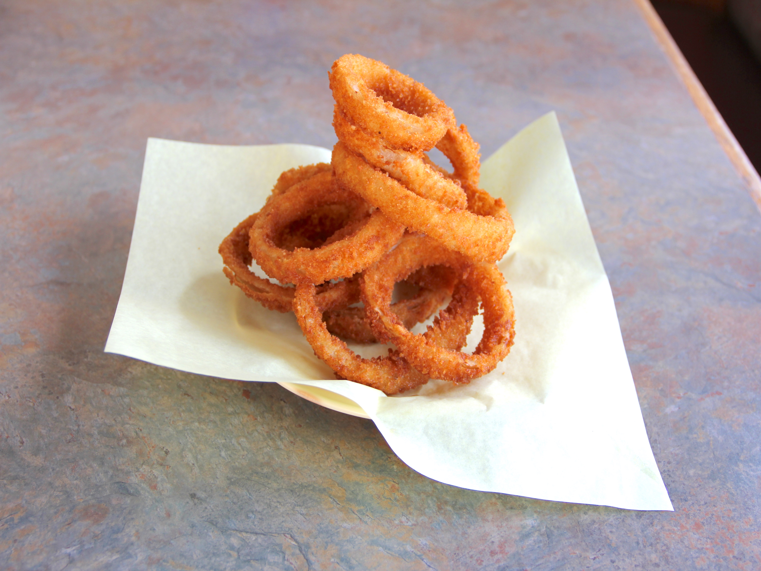 Order Onion Rings food online from Covina Burgers store, Covina on bringmethat.com