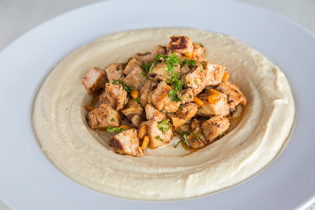Order Hummus With Grilled Chicken food online from Pita Jungle - Desert Ridge store, Phoenix on bringmethat.com