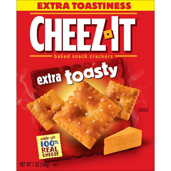 Order Cheez-It Baked Snack Cheese Crackers Extra Toasty (12 oz) food online from Rite Aid store, Eugene on bringmethat.com