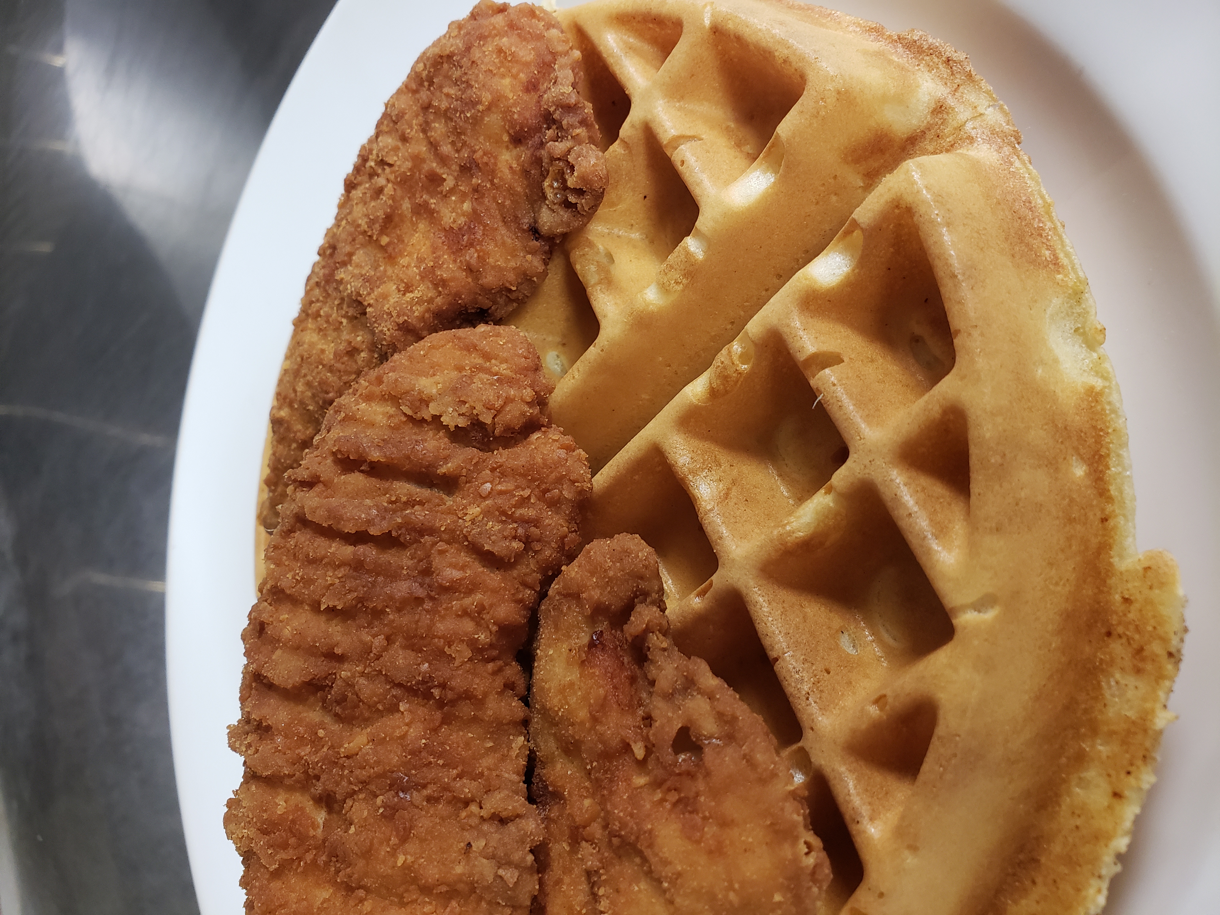 Order Waffle and Chicken Strips food online from Pleasantville Diner store, Pleasantville on bringmethat.com