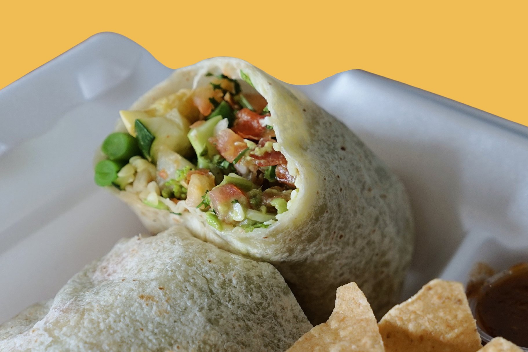 Order 7-Veggie Burrito food online from Pachanga Mexican Grill store, Downey on bringmethat.com