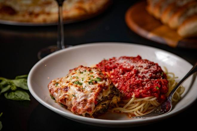 Order Eggplant Parmesan food online from Anthony's Eatalian store, Dallas on bringmethat.com