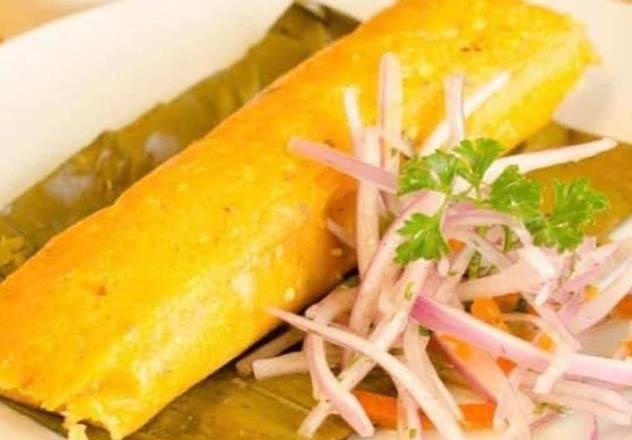 Order Tamales (Pollo O Chancho) food online from The Brasa Bar & Grill store, Richardson on bringmethat.com