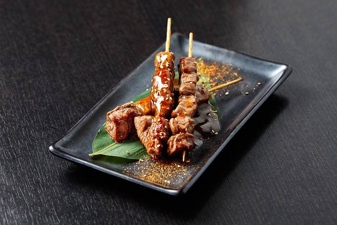 Order FILET MIGNON SKEWERS food online from RA Sushi store, Leawood on bringmethat.com
