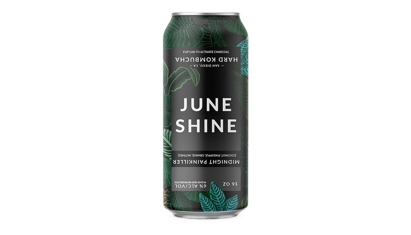 Order JuneShine Midnight Painkiller 16oz Can food online from Oceanview Liquor store, Hermosa Beach on bringmethat.com