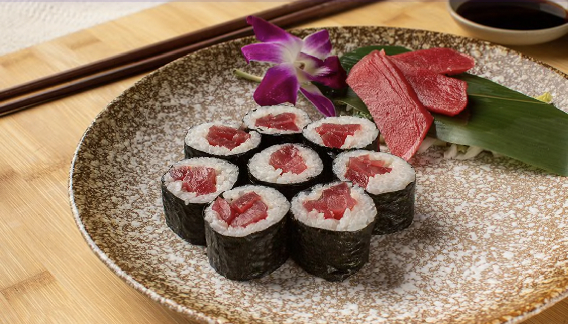 Order 17. Tuna Roll food online from Yama Sushi Bar & Chinese Food store, Glen Rock on bringmethat.com