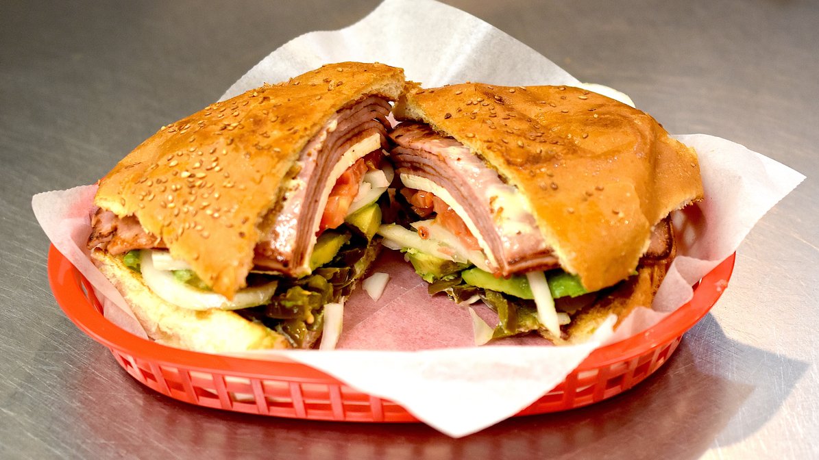 Order Jamon Sandwich food online from Mexico Bakery store, San Jose on bringmethat.com
