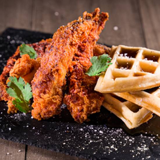 Order Chicken - Waffle food online from Hangry Joe's Hot Chicken store, Florham Park on bringmethat.com