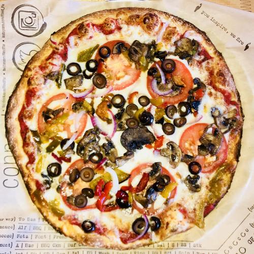 Order Veggie Pizza (760 Cal) food online from Fired Pie store, Mesa on bringmethat.com
