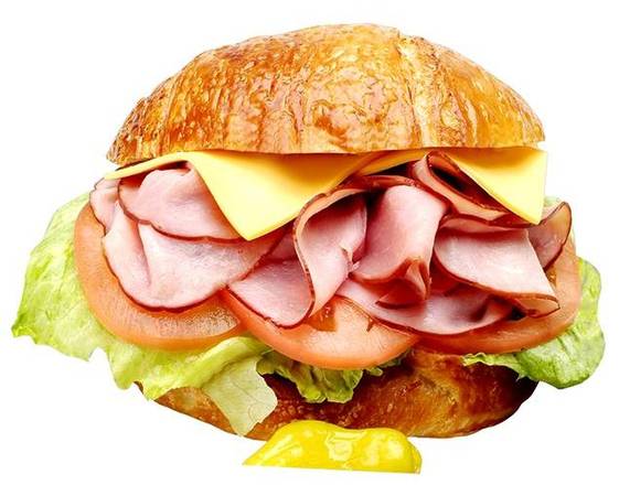 Order #31 Ham and Cheese on Croissant food online from Lee Sandwiches store, Hawaiian Gardens on bringmethat.com