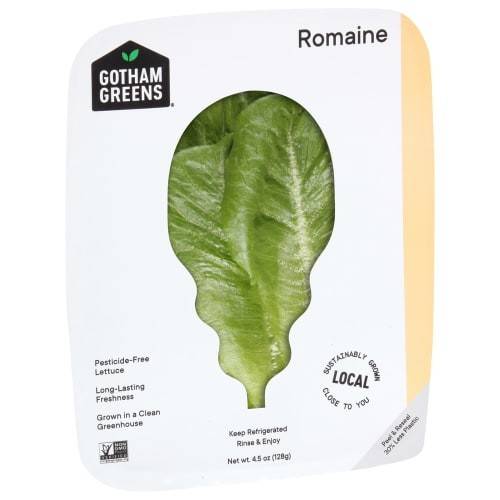 Order Gotham Greens · Greenpoint Romaine (4.5 oz) food online from Jewel-Osco store, Arlington Heights on bringmethat.com