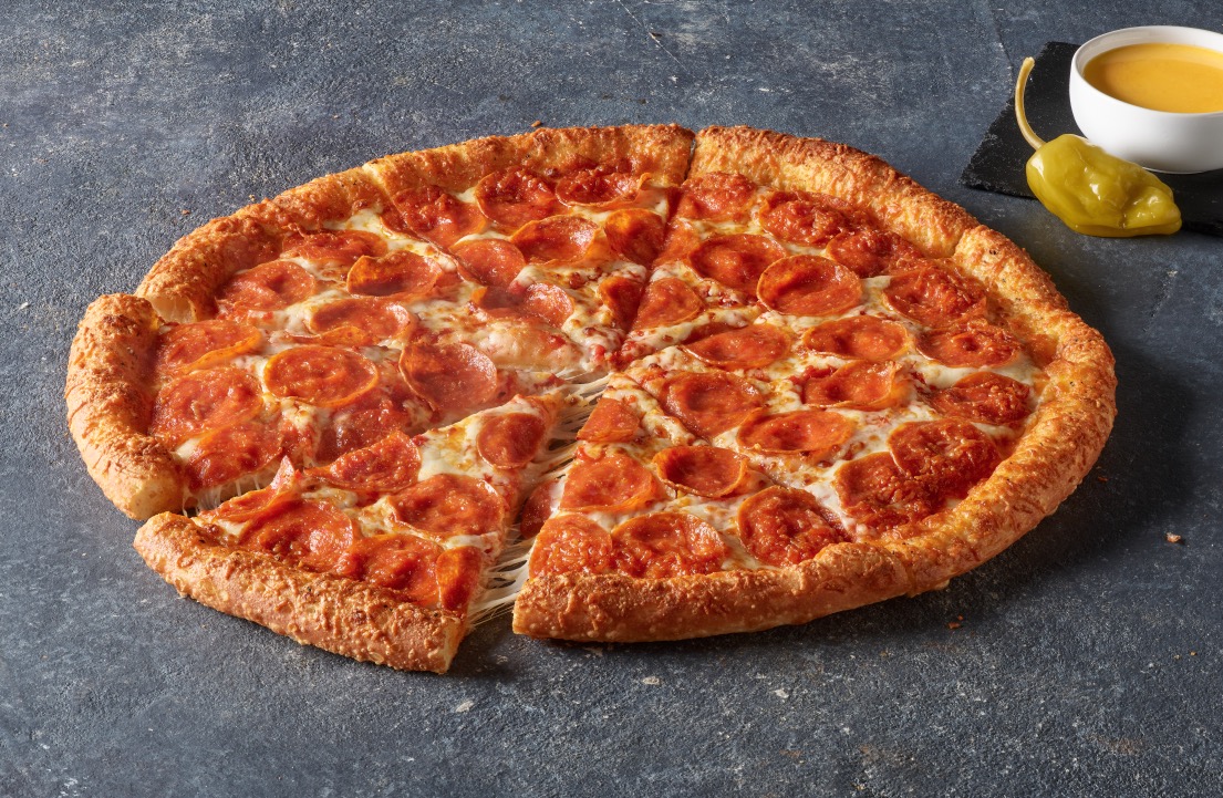 Order 14" LARGE GARLIC PARMESAN CHEESE CRUST PIZZA food online from Papa Johns store, Mount Sinai on bringmethat.com