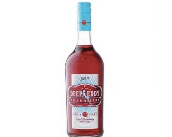 Order Deep Eddy Cranberry, 375mL vodka (35.0% ABV) food online from Cold Spring Liquor store, Liberty Hill on bringmethat.com