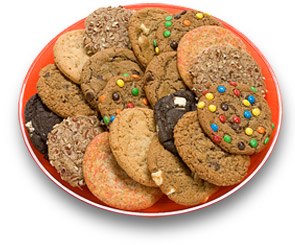 Order 18 Regular Cookies Platter food online from Great American Cookies store, Dallas on bringmethat.com