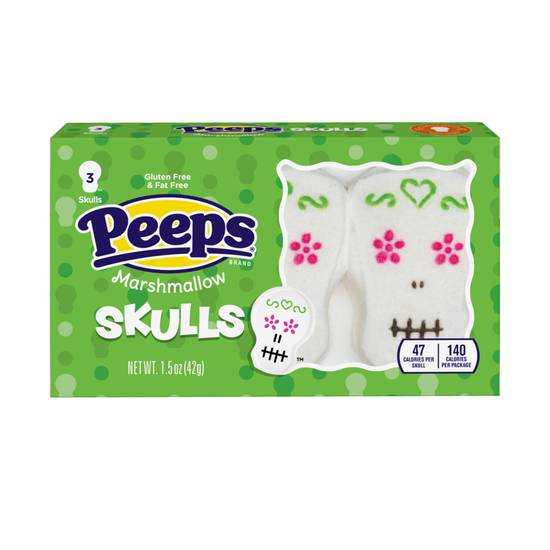 Order Peeps Marshmallow Skulls - 3 ct food online from Rite Aid store, El Segundo on bringmethat.com