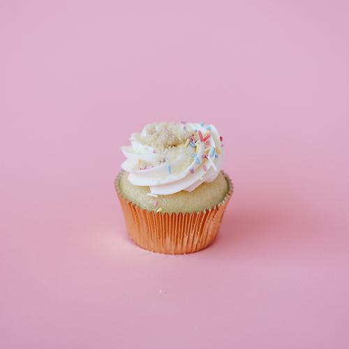 Order Vanilla Sprinkle (Cupcake) food online from Too Sweet Cakes store, Bend on bringmethat.com