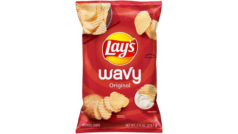 Order Lay'S Wavy Original Potato Chips food online from Trumbull Mobil store, Trumbull on bringmethat.com
