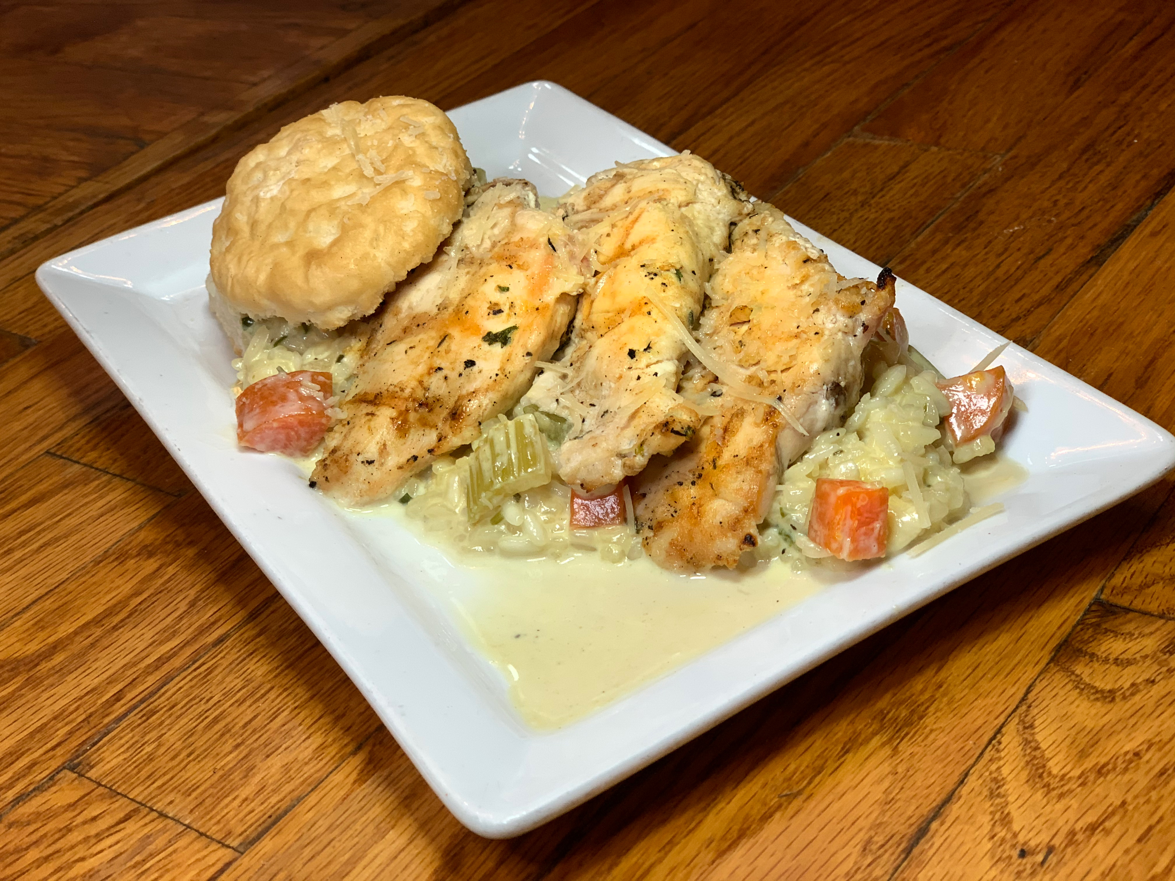 Order Chicken Pot Pie Risotto food online from Twisted Fork Grill and Bar store, Omaha on bringmethat.com