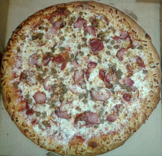Order Meat Pizza - Small 10'' food online from Best Pizza & Wings store, College Park on bringmethat.com