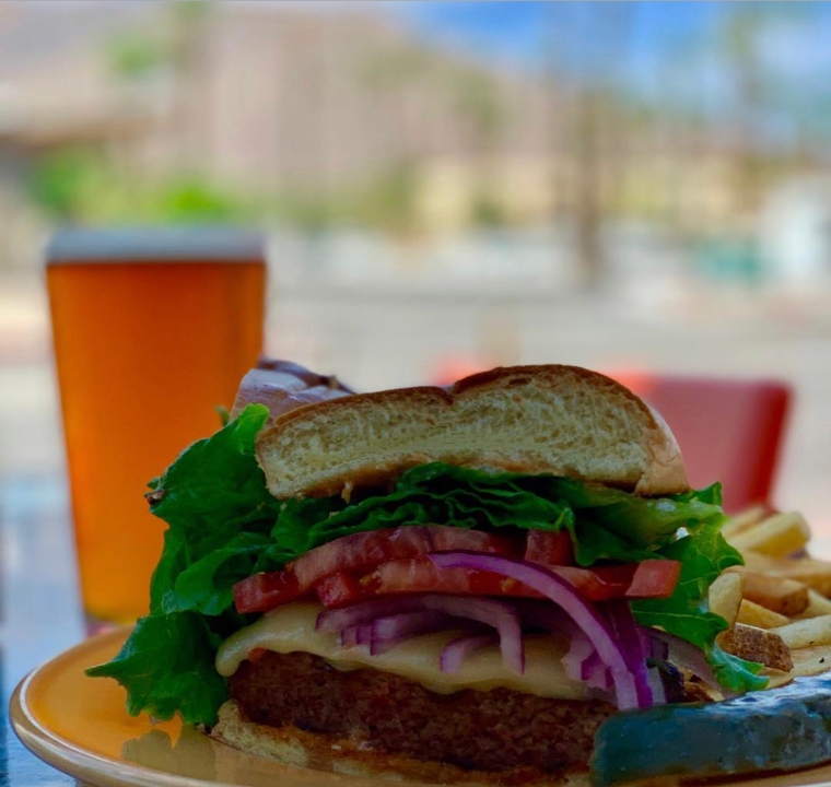 Order -Ricks Hamburger food online from Rick Desert Grill store, Palm Springs on bringmethat.com