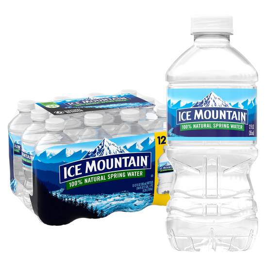 Order Ice Mountain 100% Natural Spring Water Plastic Bottle 12 OZ, 12CT food online from Cvs store, Milford on bringmethat.com