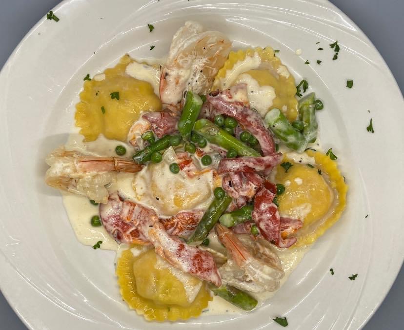 Order Lobster Ravioli & Shrimp Dinner food online from Padrino's Bistro store, Trenton on bringmethat.com