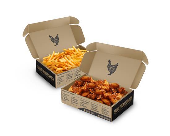 Order 40 Yard Dash Box food online from Detroit Wing Company store, Taylor on bringmethat.com