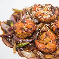 Order Grilled Prawn 照烧虾  AK food online from Jin's Fine Asian Cuisine store, Brookline on bringmethat.com