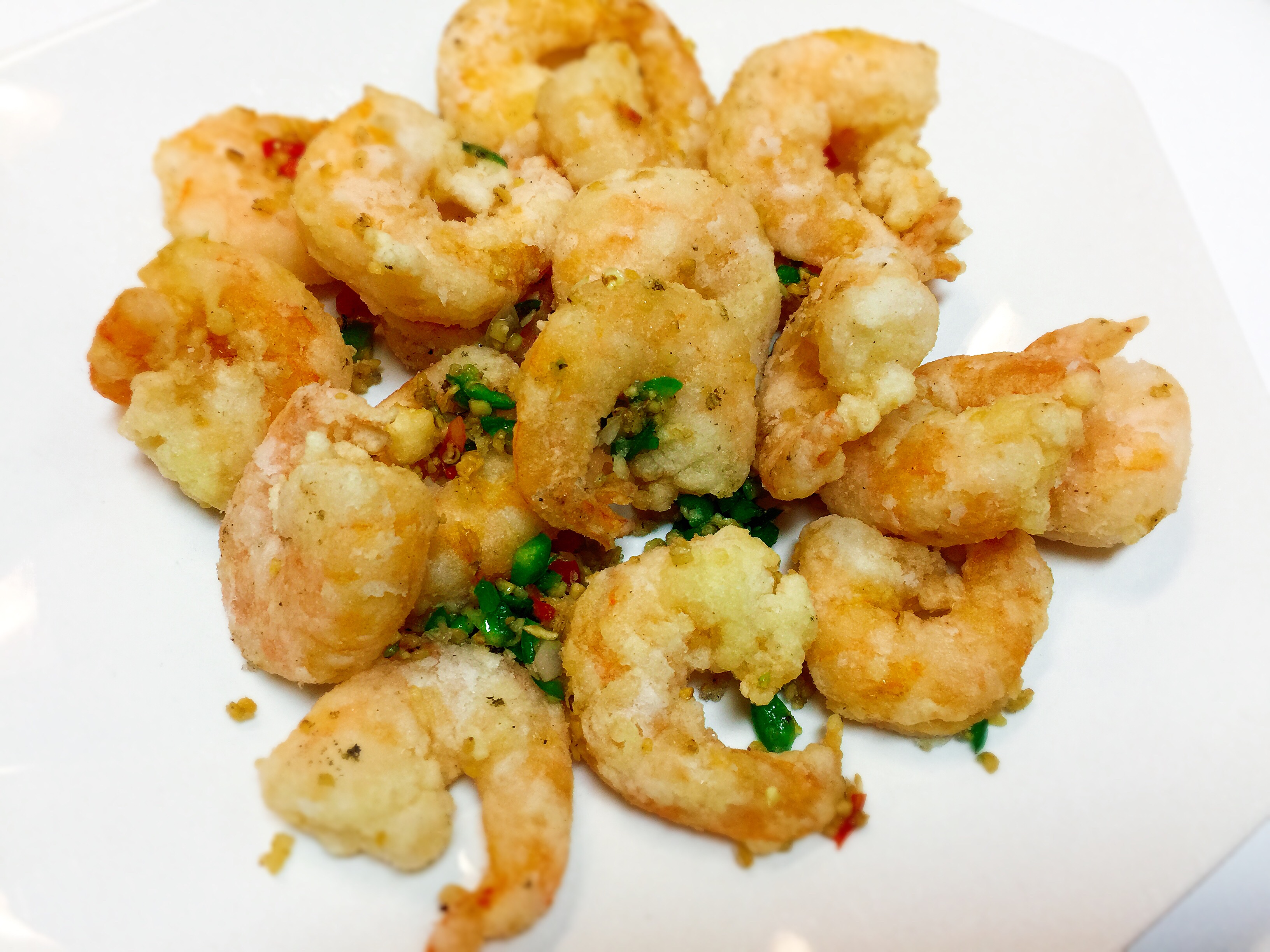 Order 611. Seasoned Fried Shrimp 椒盐虾 food online from Noodles Delight store, Roselle on bringmethat.com