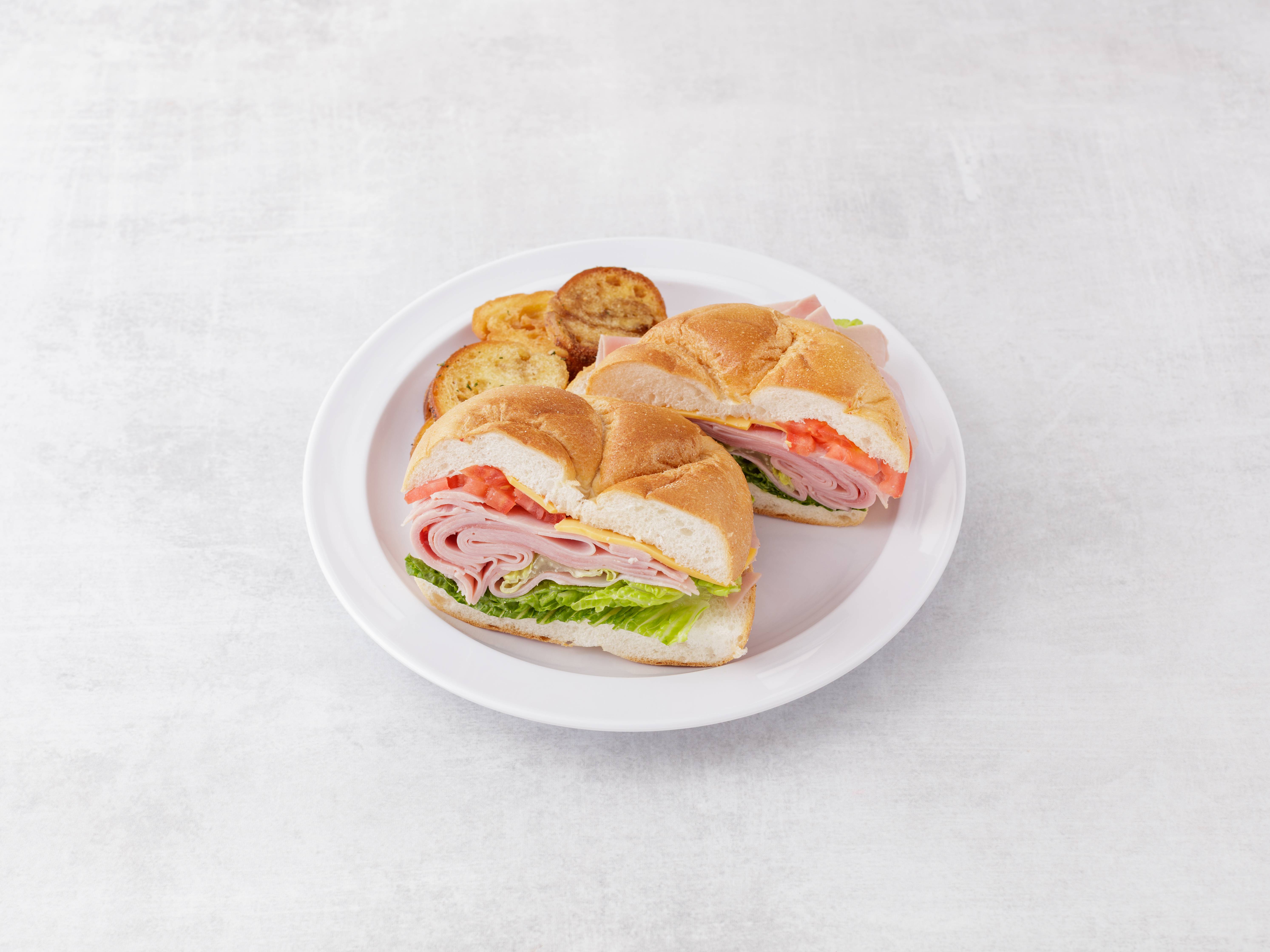 Order 22. Ham Sandwich food online from Town Cafe store, Cedar Knolls on bringmethat.com