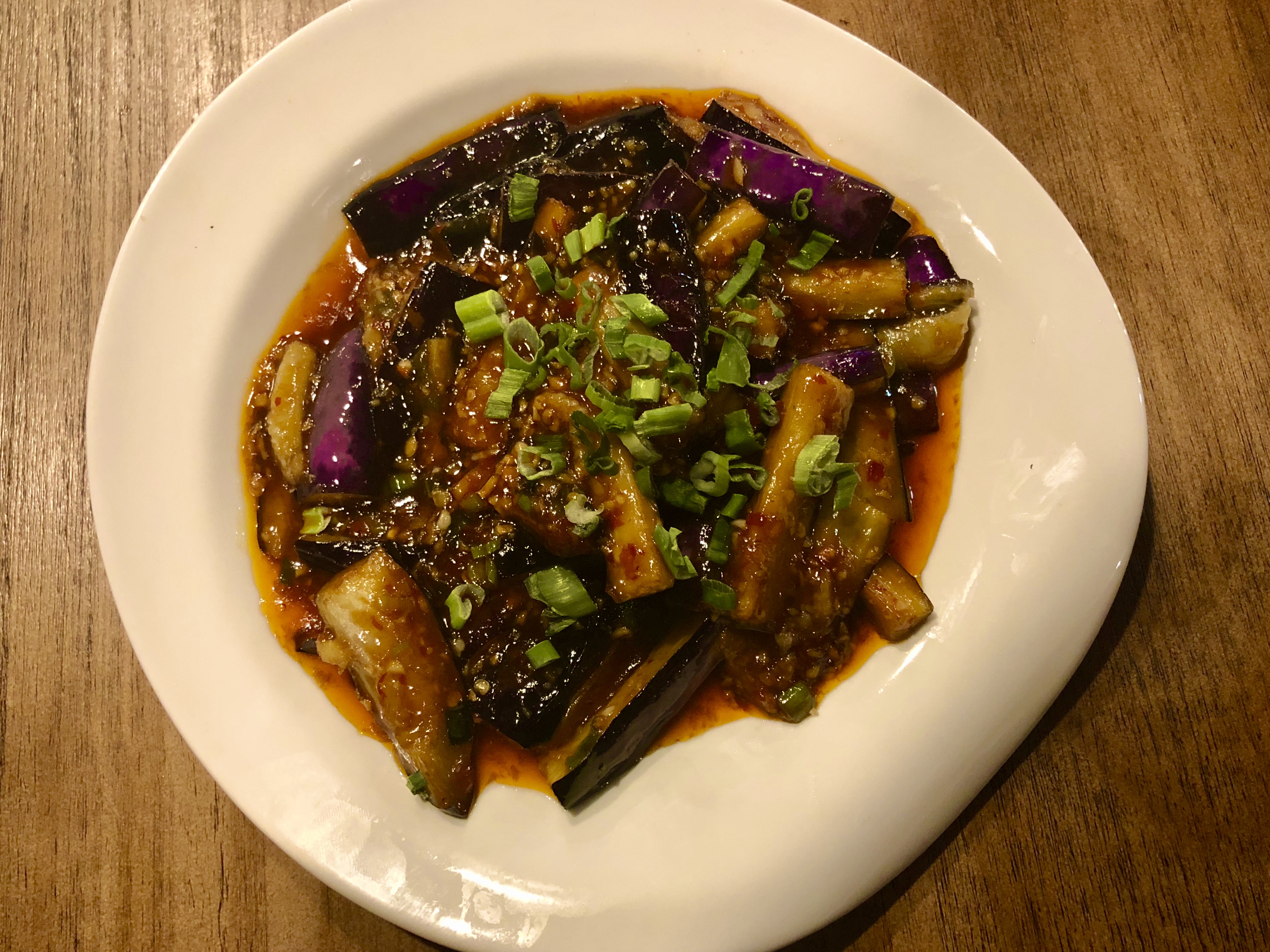Order [V] Eggplant in Spicy Garlic Sauce food online from Wanna Bao store, Houston TX on bringmethat.com