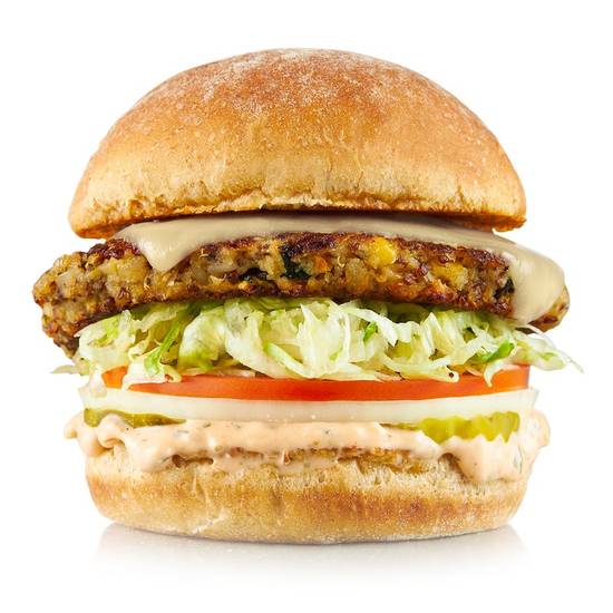 Order Ancient Grain Burger food online from Burger Lounge store, Campbell on bringmethat.com