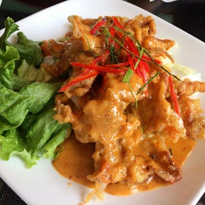 Order Soft Shell Crab with Panang Curry food online from Royal Stix Restaurant store, Fayetteville on bringmethat.com
