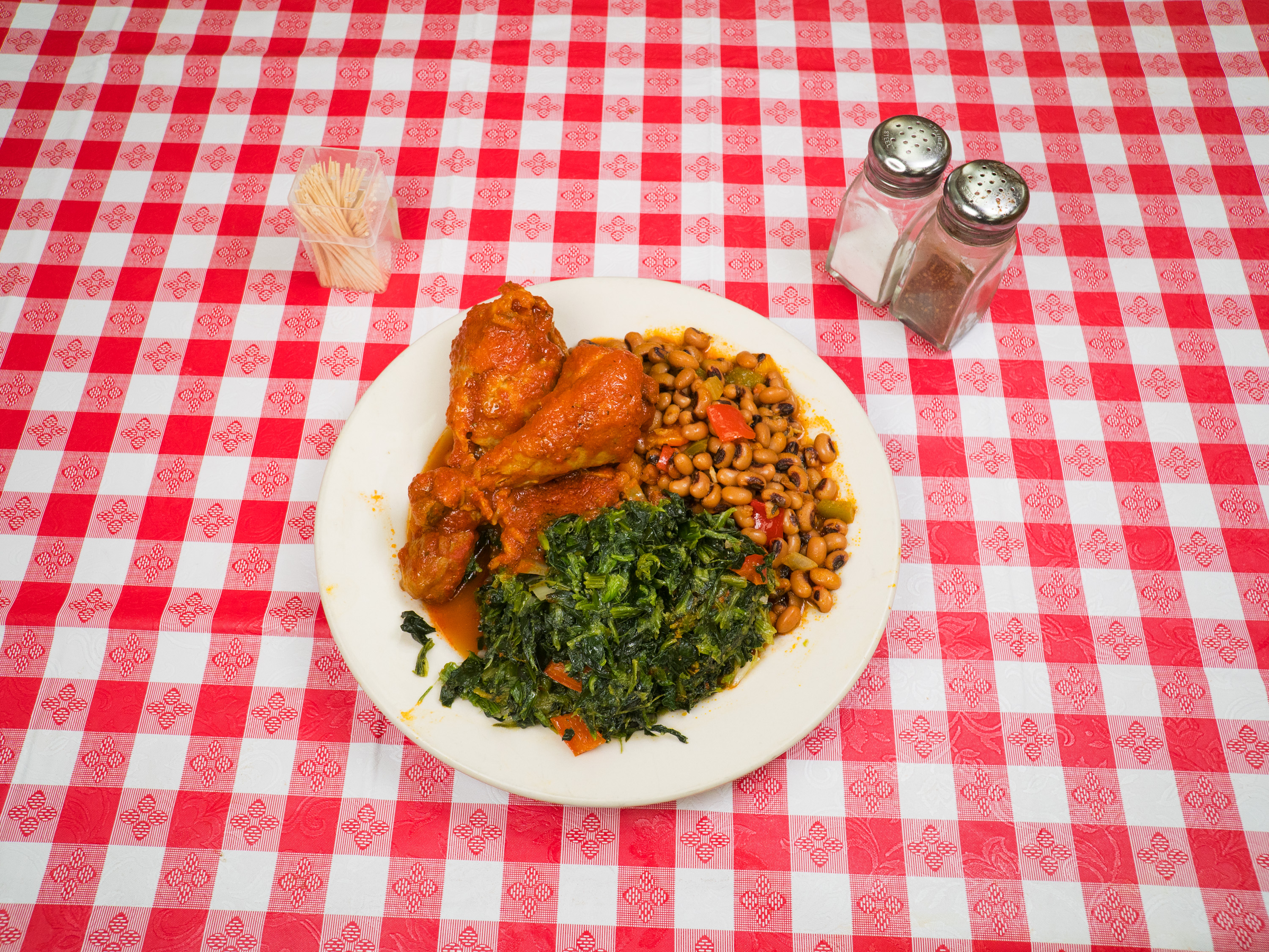 Order Spinach and Beans food online from Jodeem African Cuisine store, Greenbelt on bringmethat.com