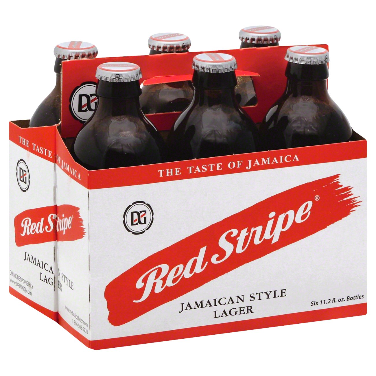 Order Red Stripe 6 Pack Bottle food online from G & G Liquors store, Lawndale on bringmethat.com