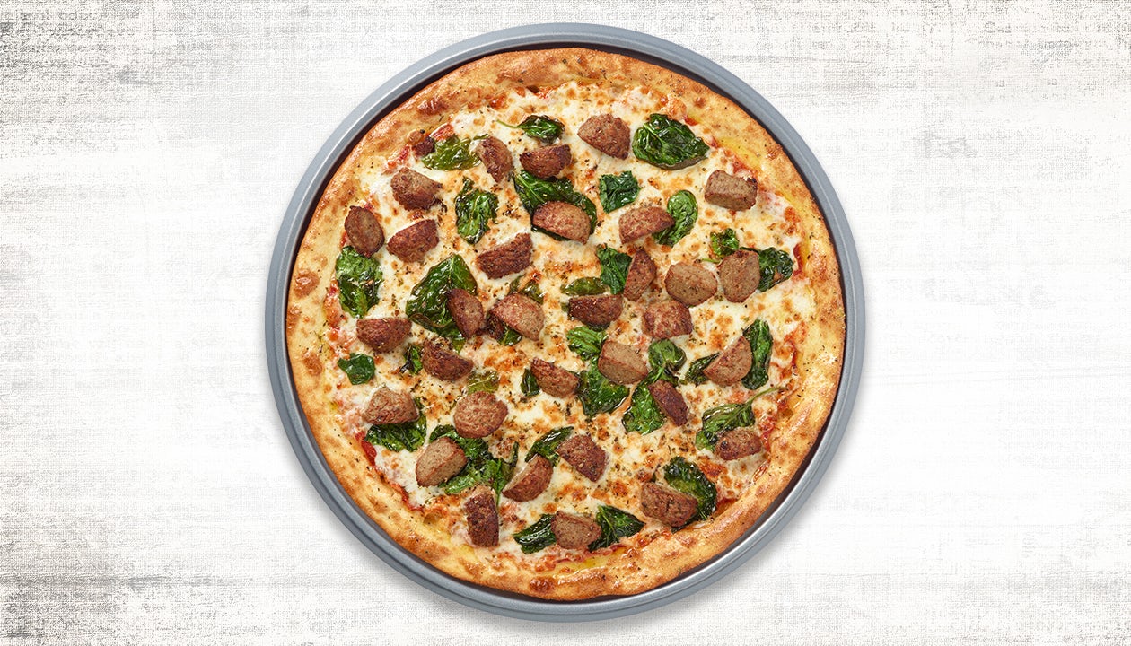 Order Signature Meatball Pizza food online from Pasqually Pizza & Wings store, Midland on bringmethat.com