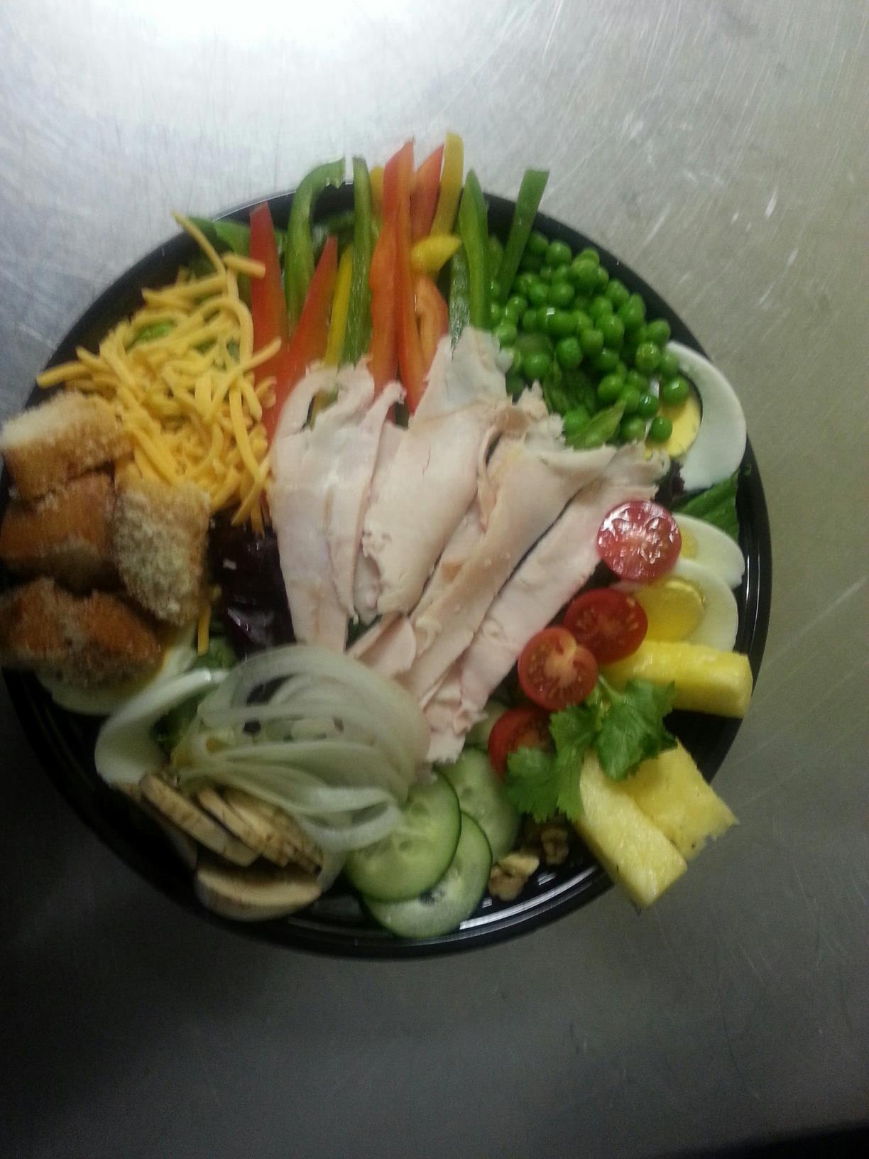 Order Gobbles Famous Turkey Burger Salad food online from 2 Chic In A Kitchen store, Calumet City on bringmethat.com