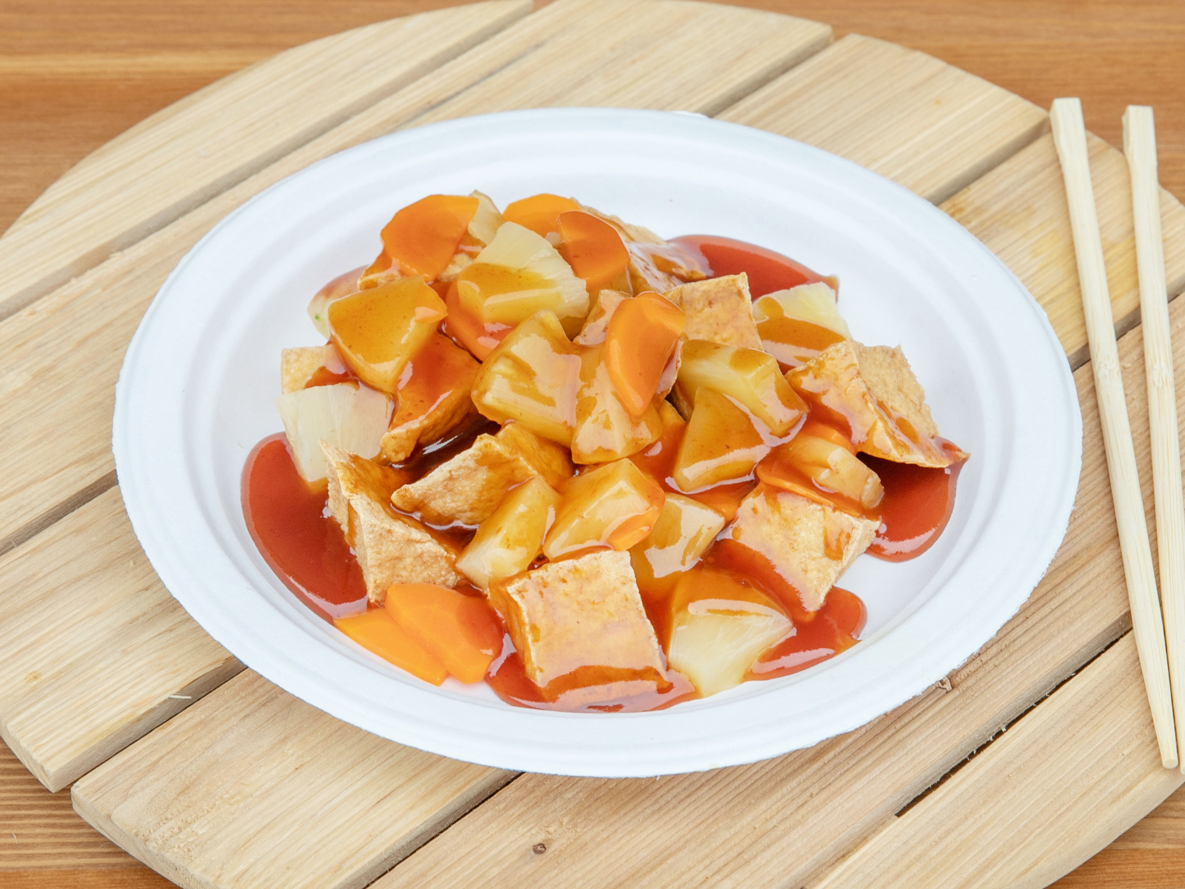 Order Sweet and Sour Tofu food online from Sun Tong Luck store, Columbus on bringmethat.com