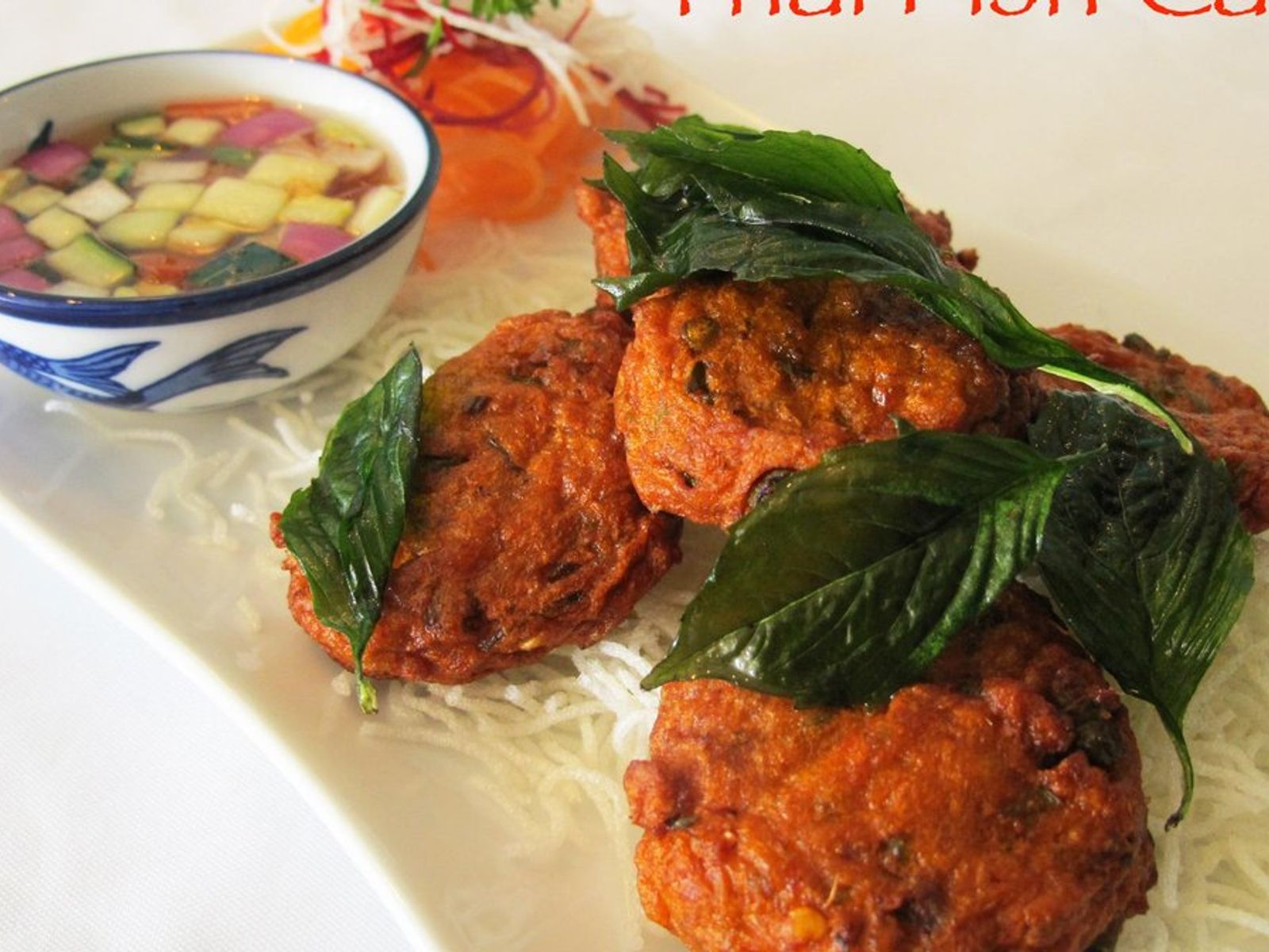 Order THAI FISH CAKE (5) food online from Pinto Urban Thai Diner store, Richardson on bringmethat.com